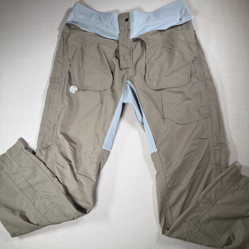 Mountain Hardwear Mens M Articulated Hiking Pants Nylon Belted Comfort Waist - Picture 16 of 16